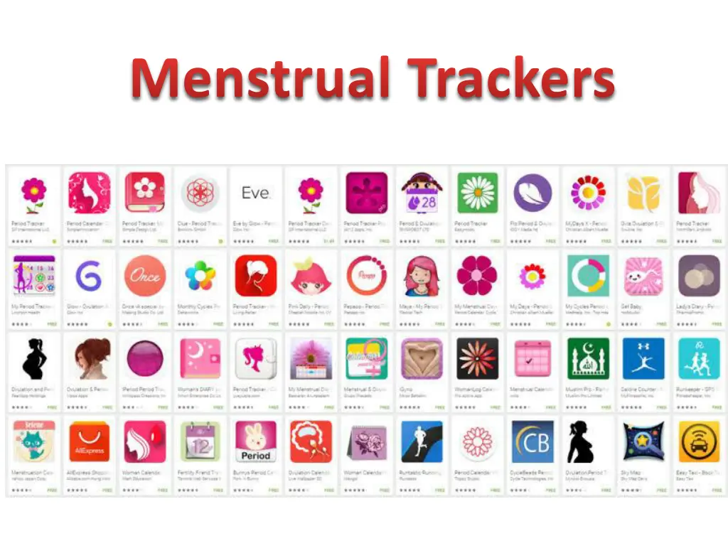 menstrual trackers