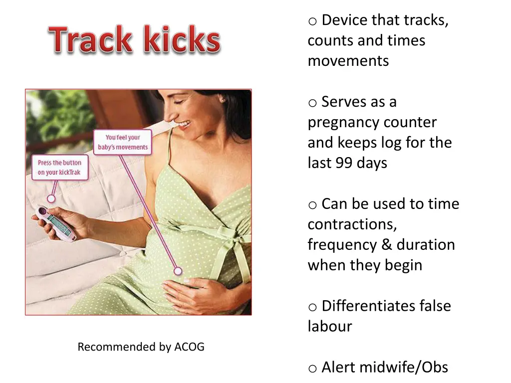 o device that tracks counts and times movements