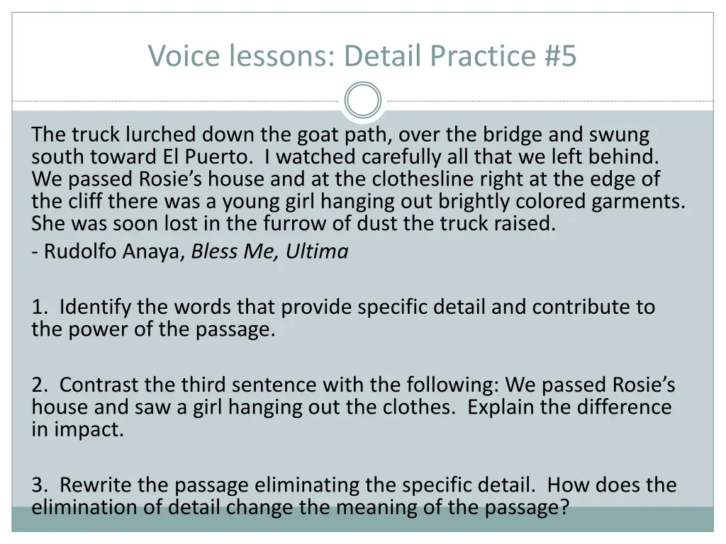 voice lessons detail practice 5