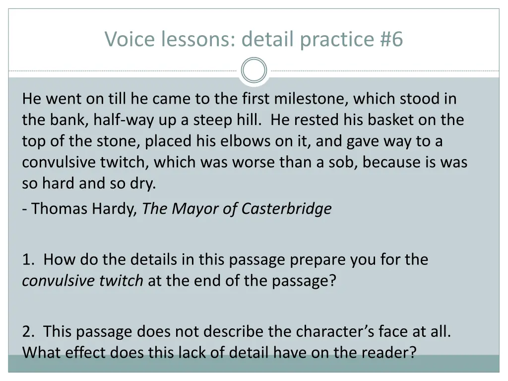 voice lessons detail practice 6