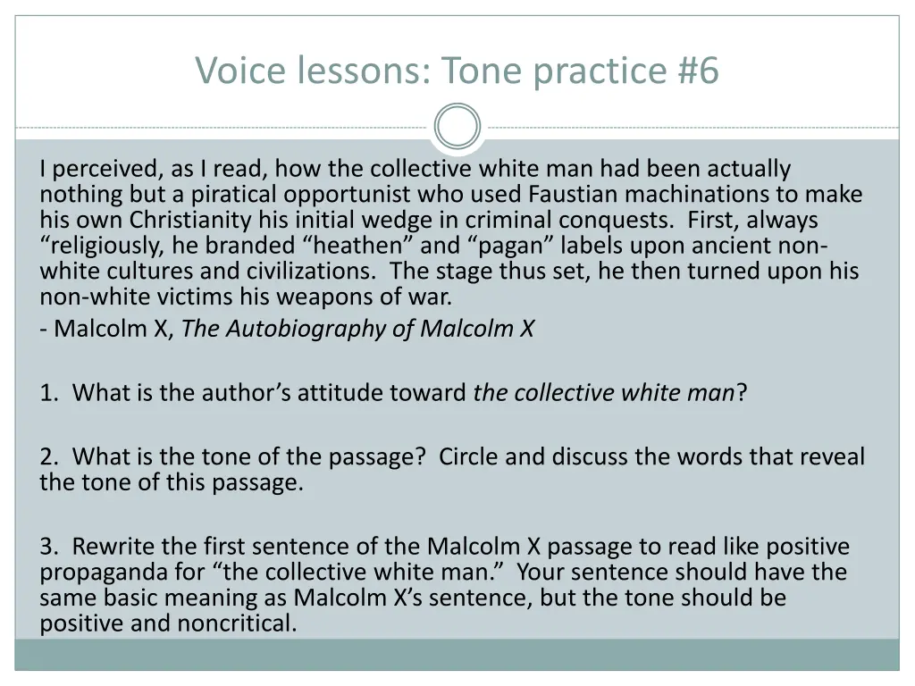 voice lessons tone practice 6