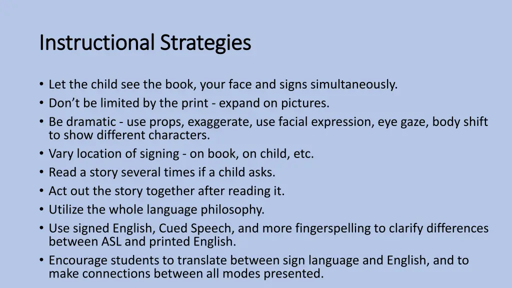 instructional strategies instructional strategies