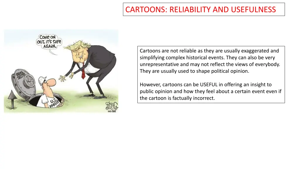 cartoons reliability and usefulness