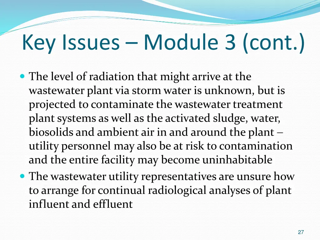 key issues module 3 cont