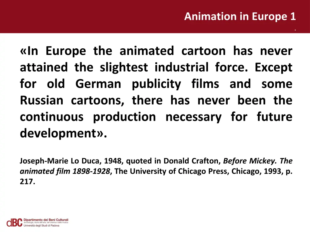 animation in europe 1