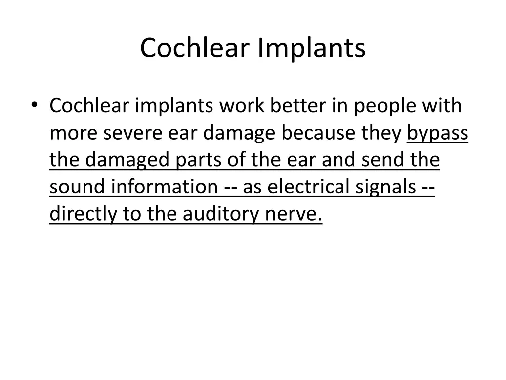 cochlear implants