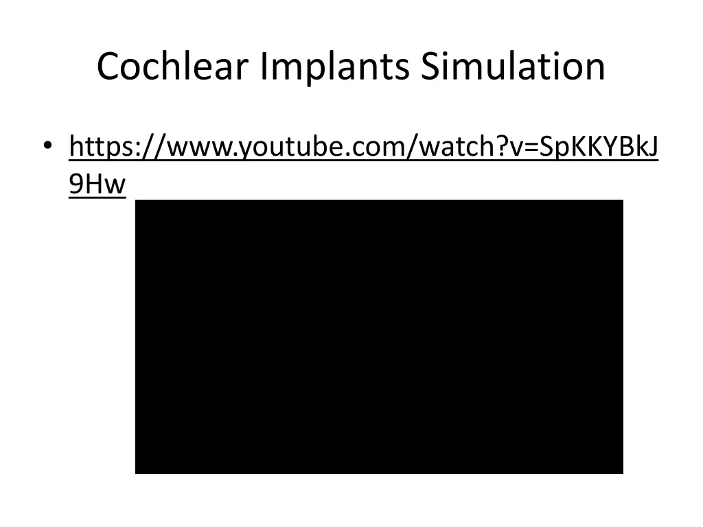 cochlear implants simulation