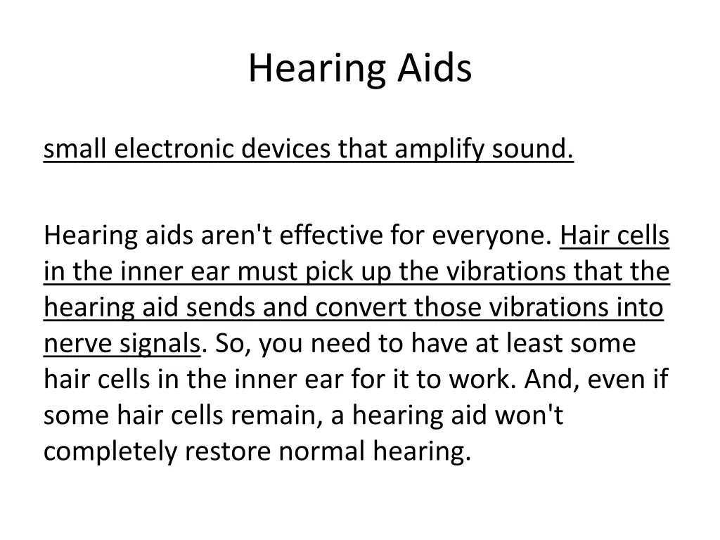 hearing aids