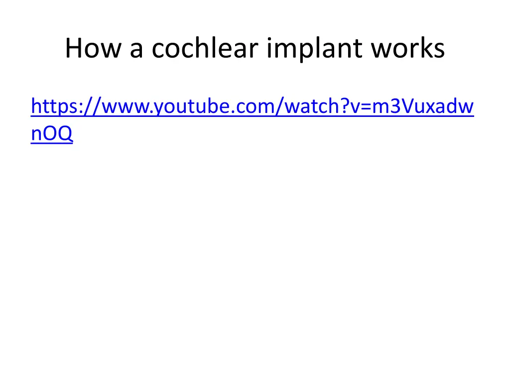 how a cochlear implant works