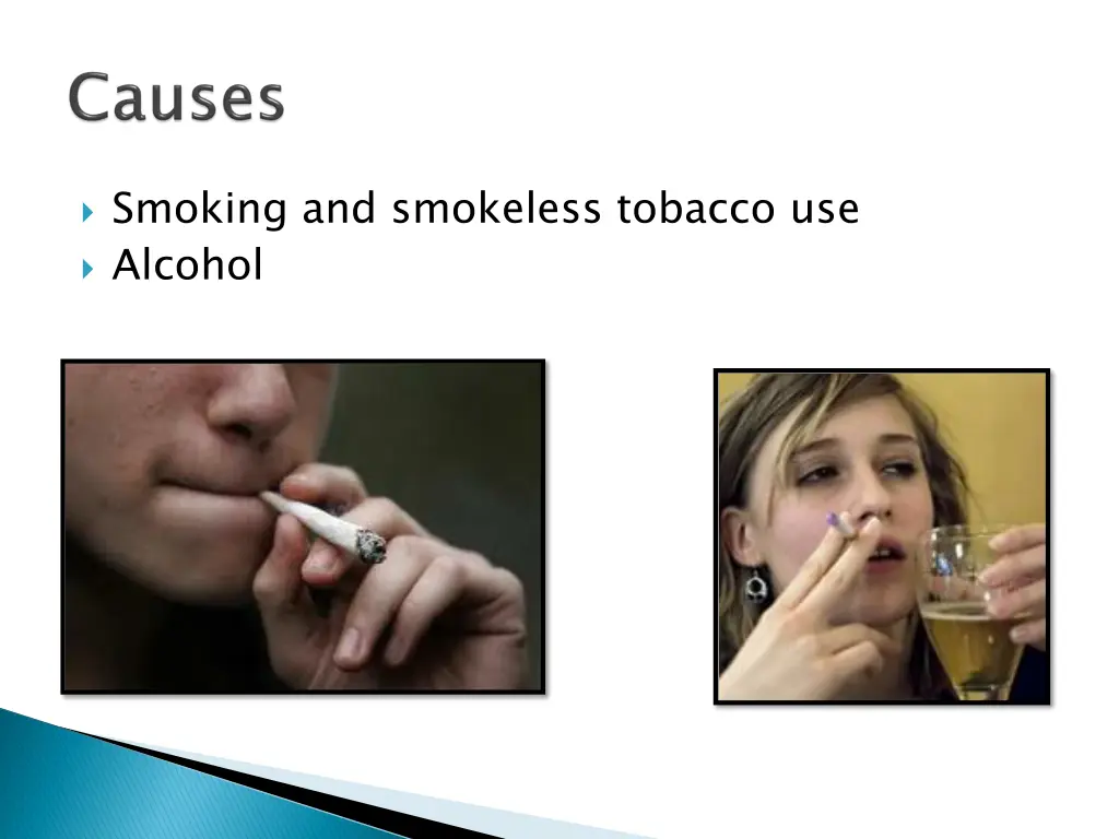 smoking and smokeless tobacco use alcohol