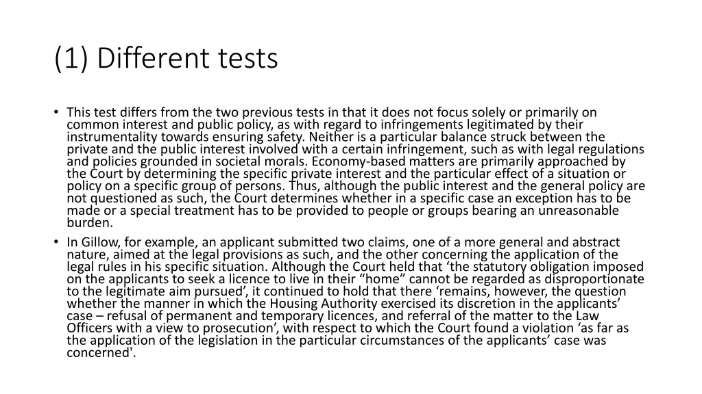 1 different tests 10