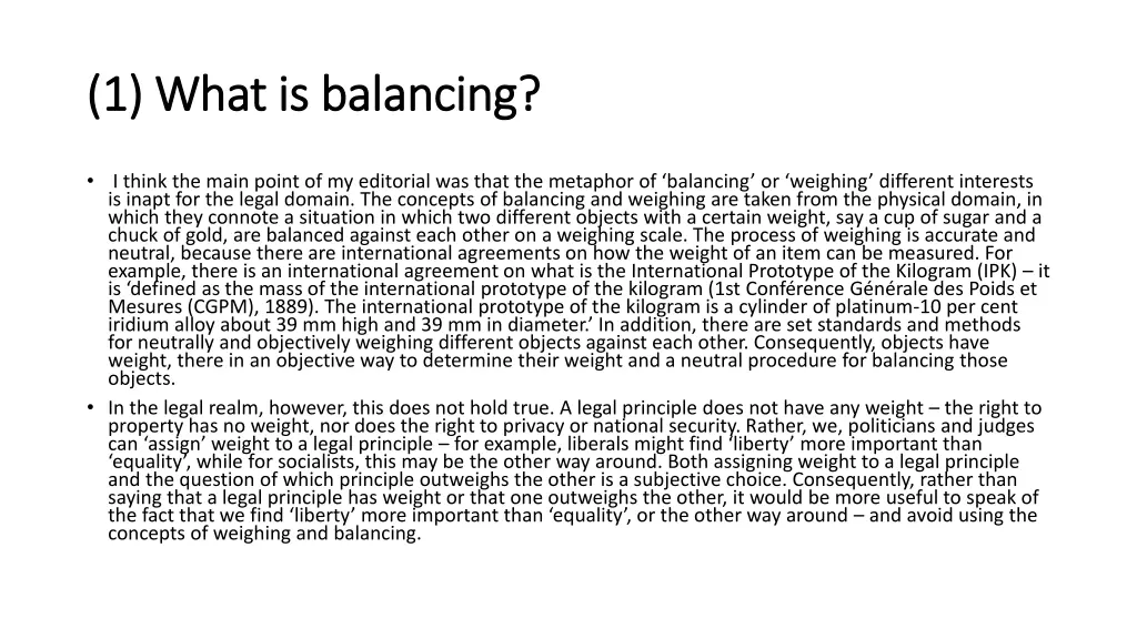 1 what is balancing 1 what is balancing