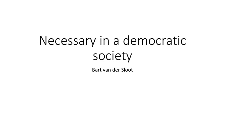 necessary in a democratic society