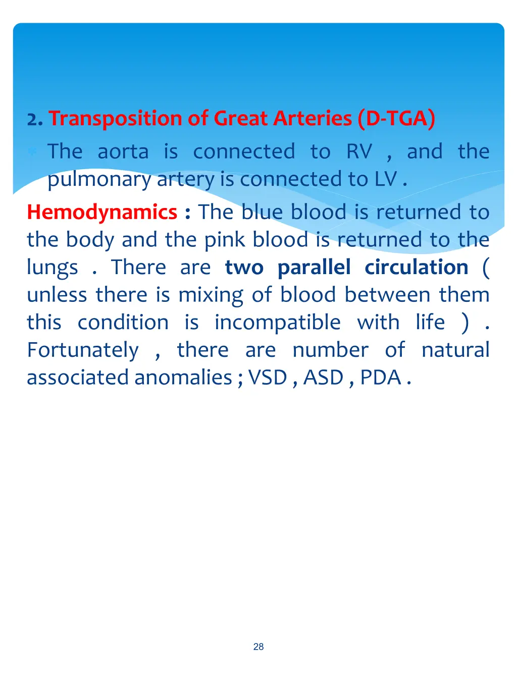 2 transposition of great arteries d tga the aorta