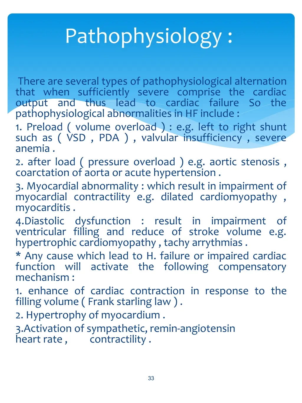 pathophysiology