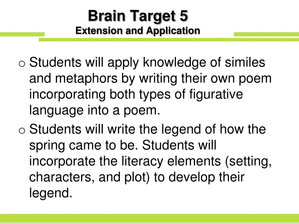 brain target 5 extension and application