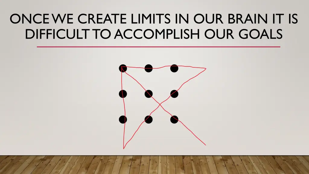 once we create limits in our brain