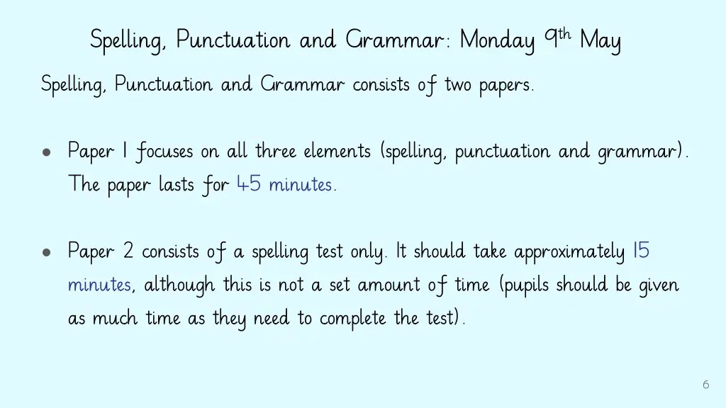 spelling punctuation and grammar monday 9 th may