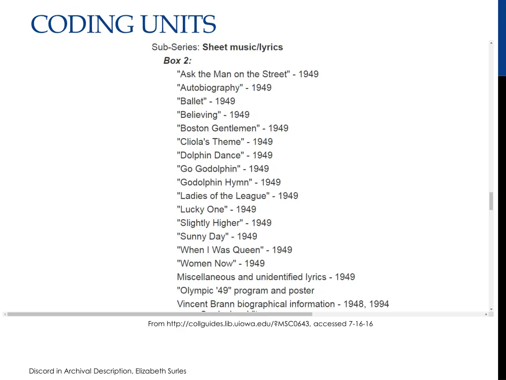 coding units