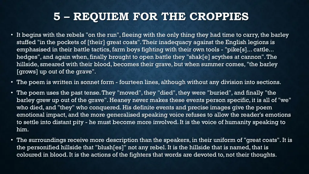 5 requiem for the croppies