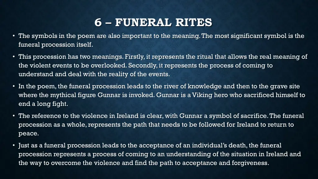 6 funeral rites