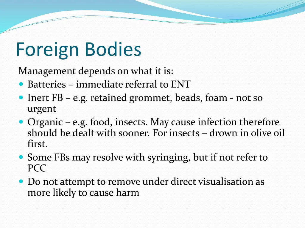 foreign bodies