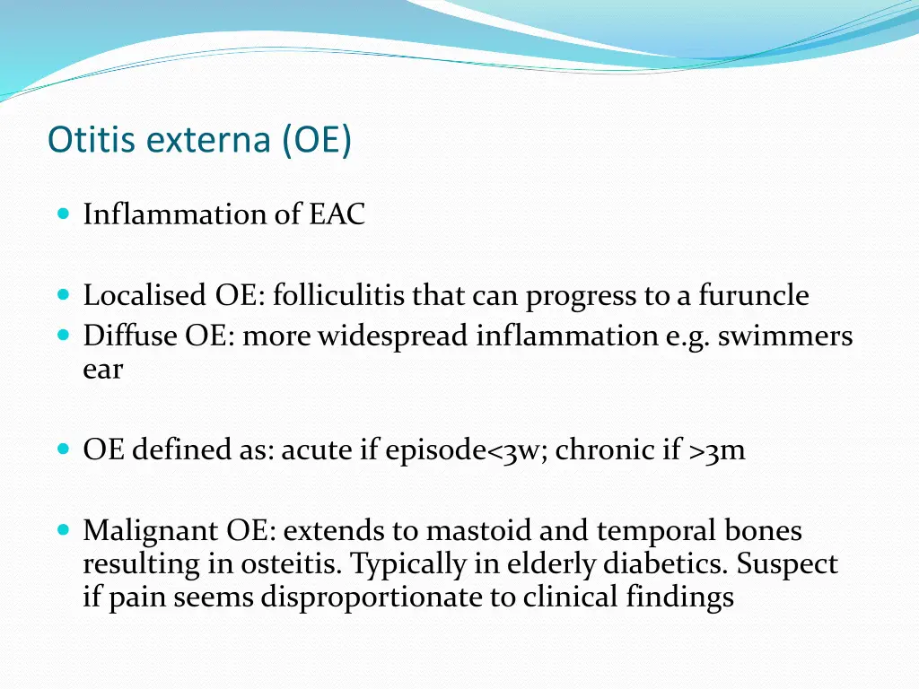 otitis externa oe