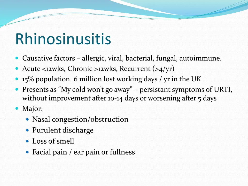 rhinosinusitis