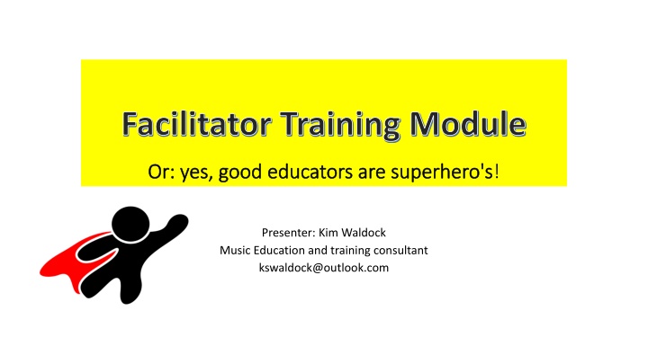 facilitator training module