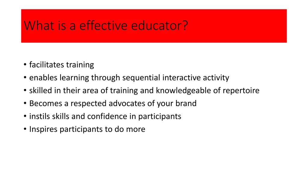 what is a effective educator