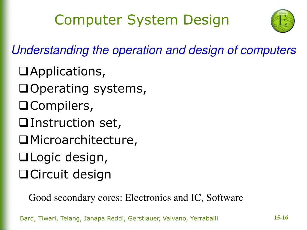 computer system design