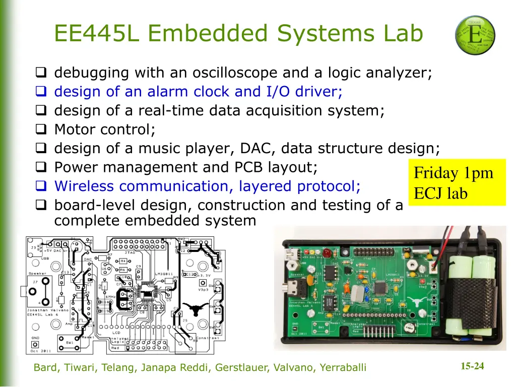 ee445l embedded systems lab