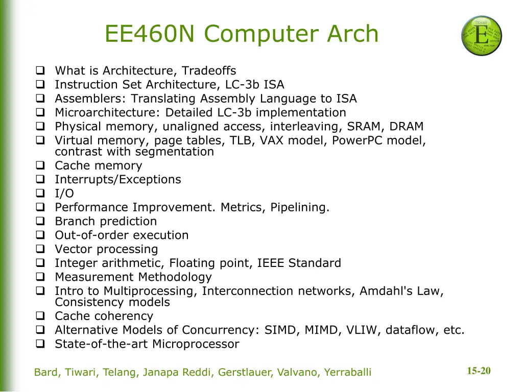 ee460n computer arch