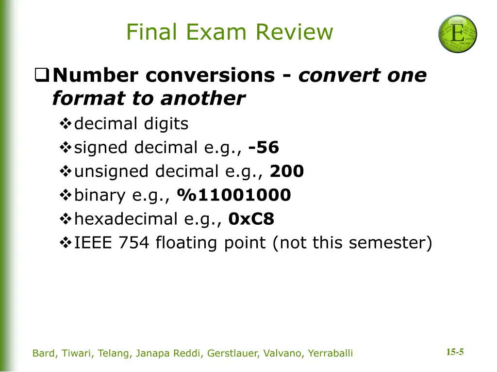 final exam review 1