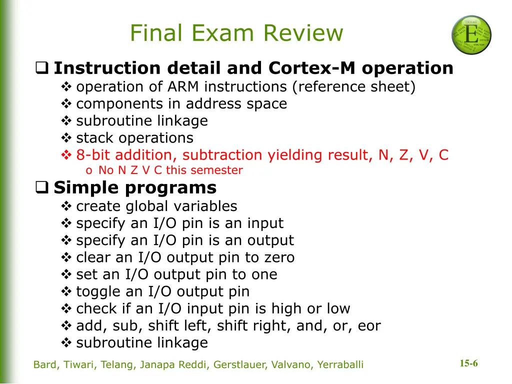 final exam review 2