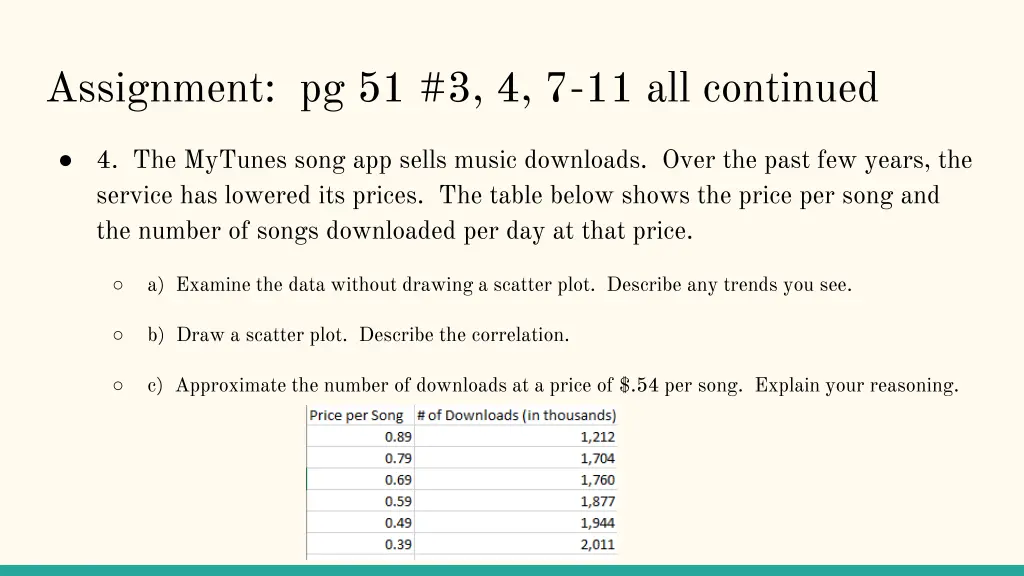 assignment pg 51 3 4 7 11 all continued