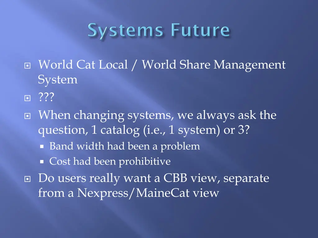 world cat local world share management system