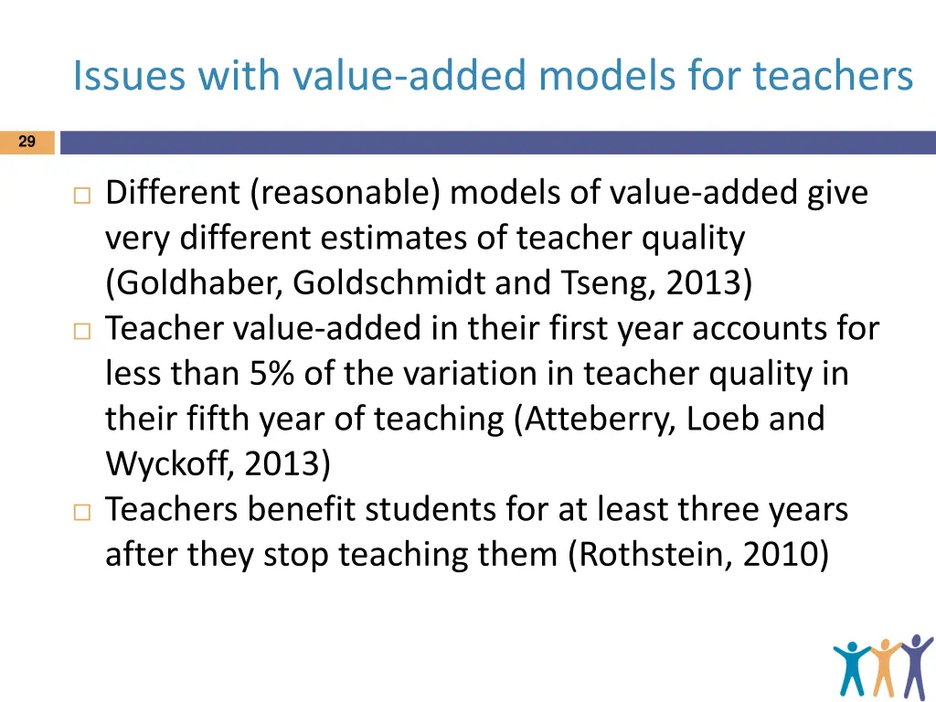 issues with value added models for teachers