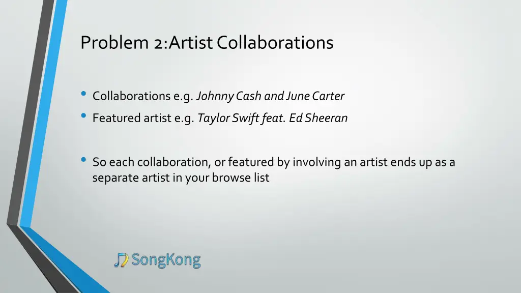 problem 2 artist collaborations