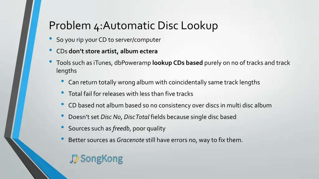 problem 4 automatic disc lookup so you rip your