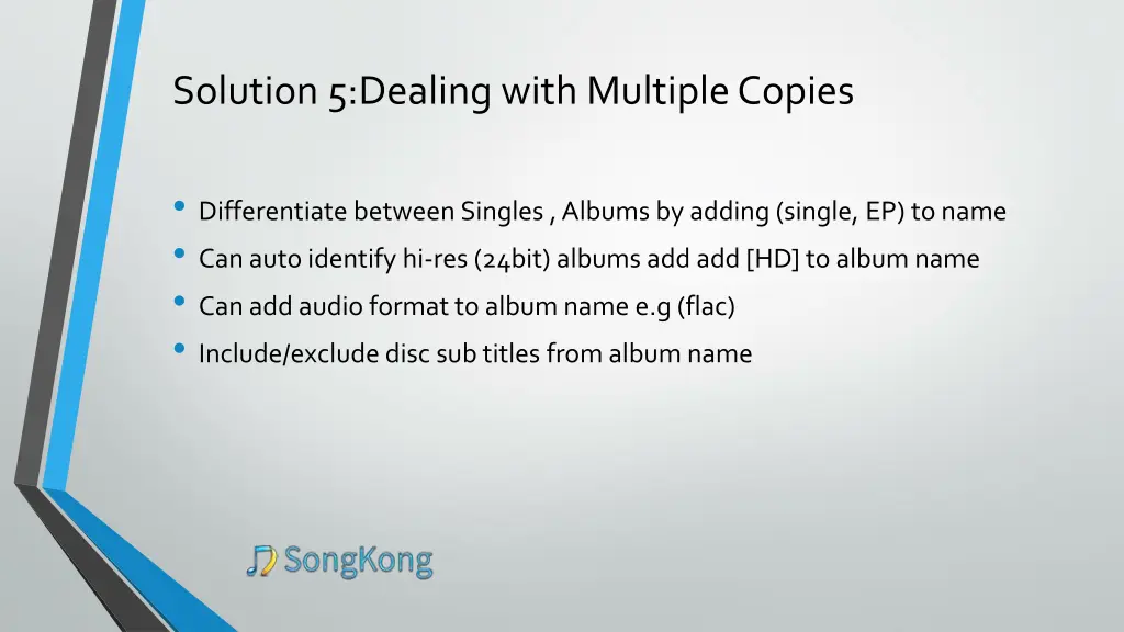 solution 5 dealing with multiple copies