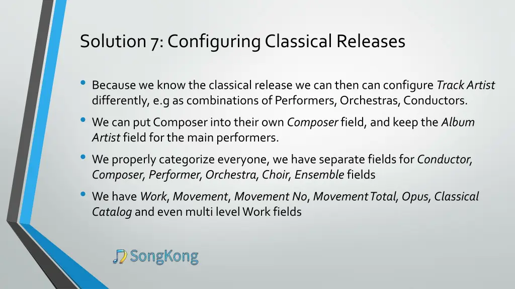 solution 7 configuring classical releases