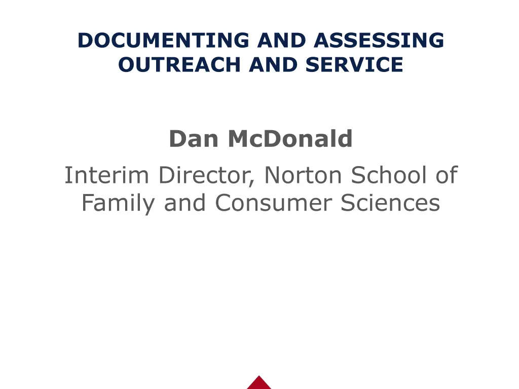 documenting and assessing outreach and service