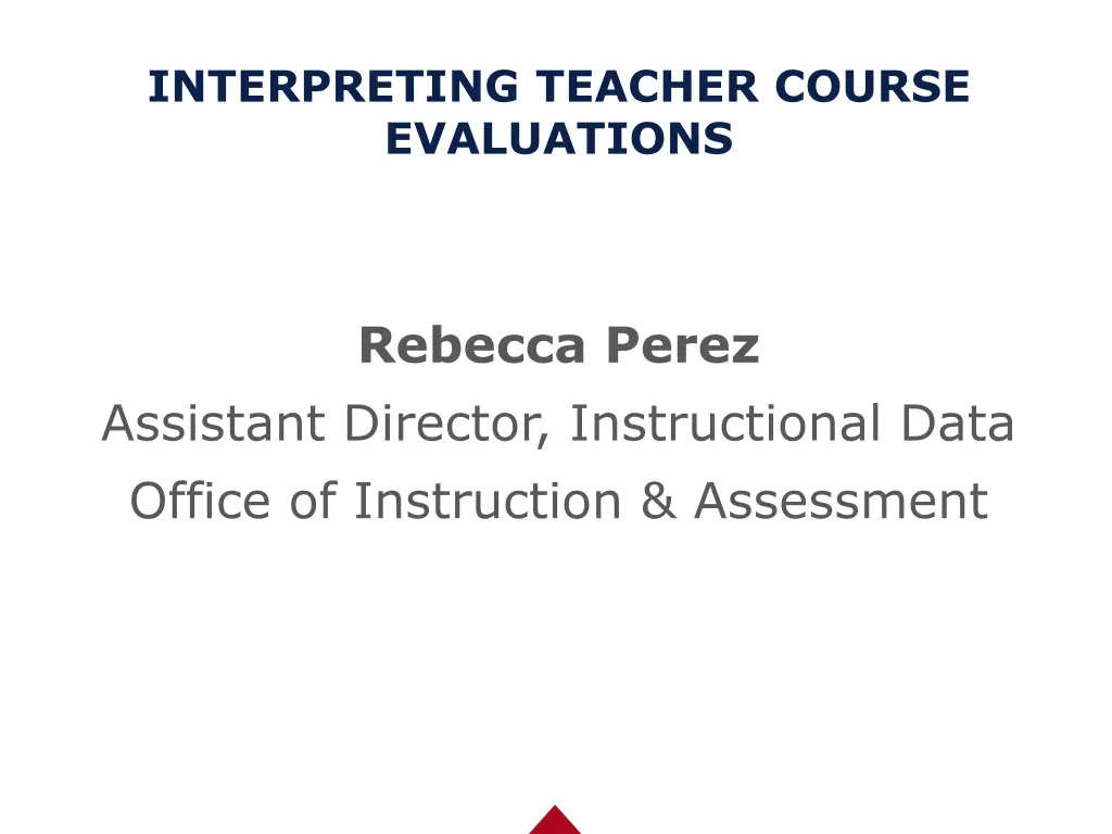 interpreting teacher course evaluations