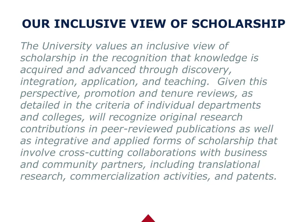 our inclusive view of scholarship