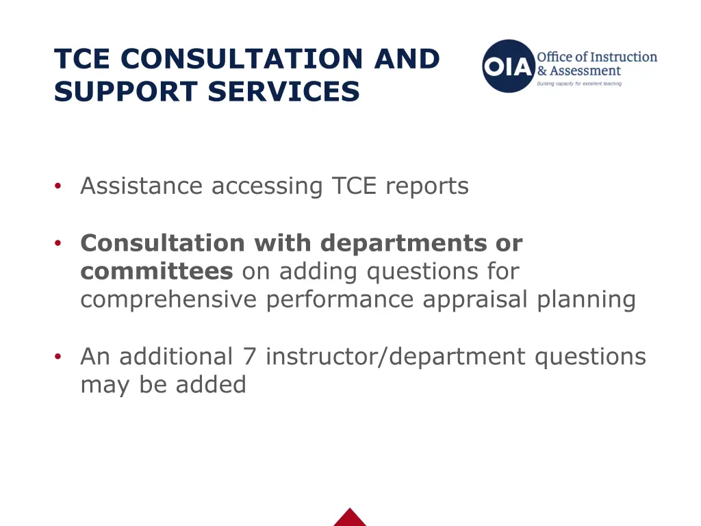 tce consultation and support services