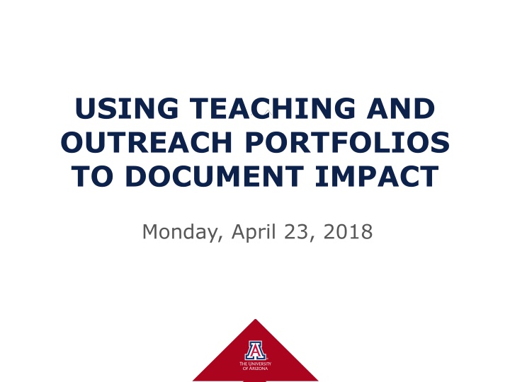 using teaching and outreach portfolios