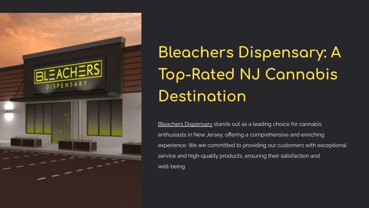 bleachers dispensary a top rated nj cannabis