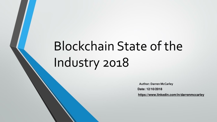 blockchain state of the industry 2018