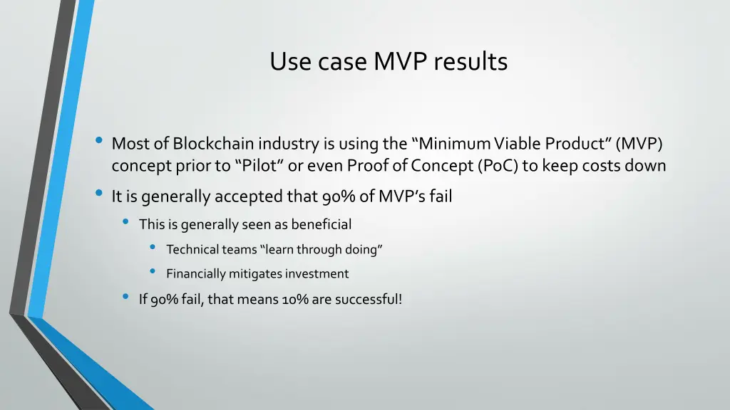 use case mvp results